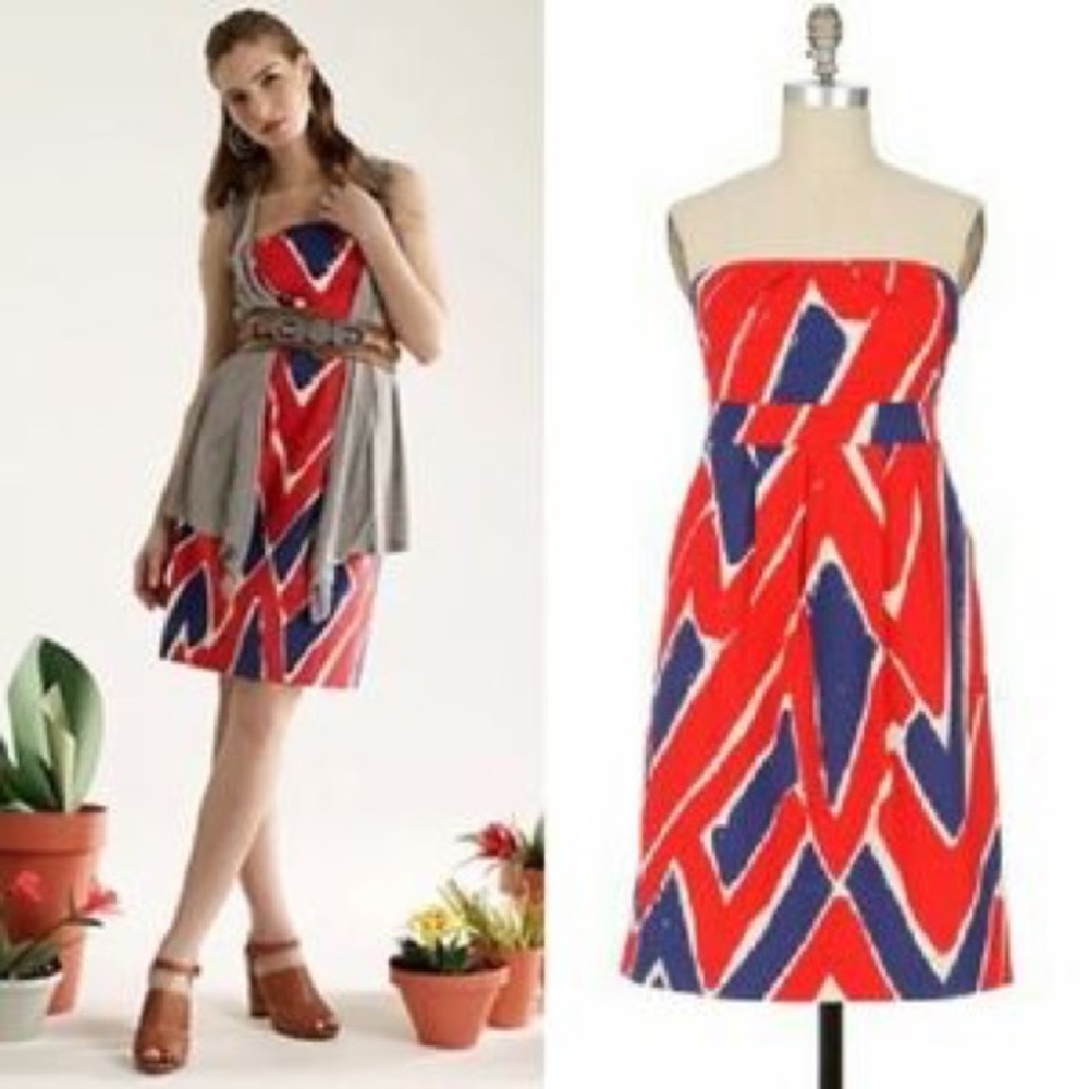 Anthropologie / We Love Vera Strapless Dress Sz 12